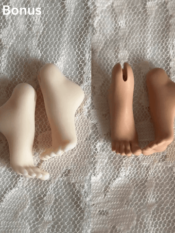 ball-jointed doll feet