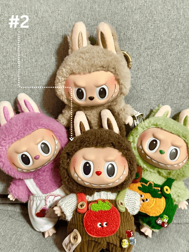 Labubu Peach Overalls