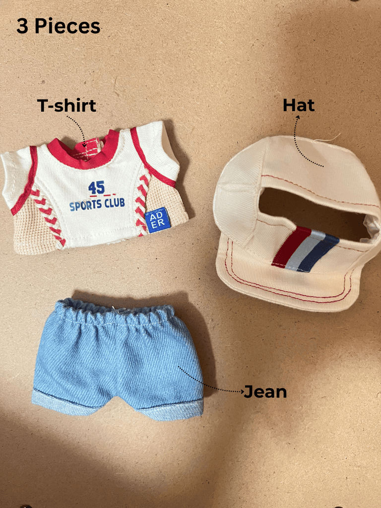 Labubu Baseball Outfit Set