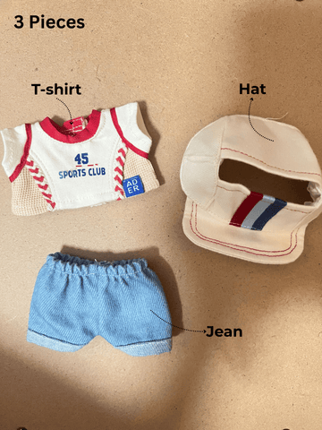 Labubu Baseball Outfit Set