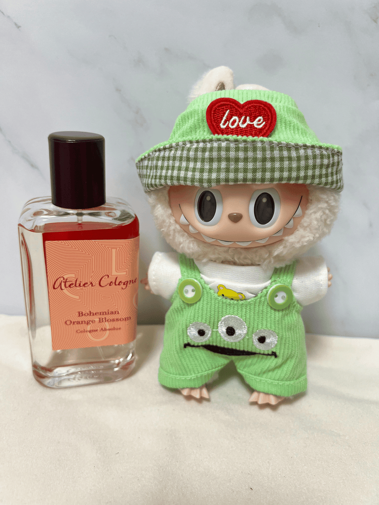 Labubu Green Overalls Outfit Set
