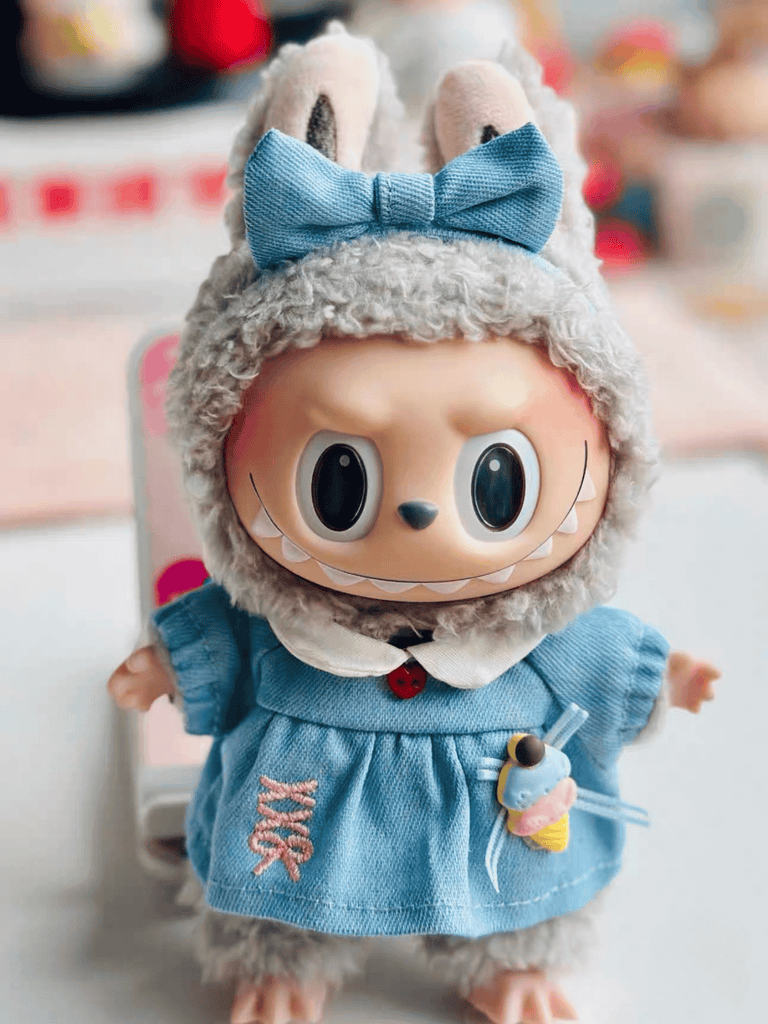 Labubu Blue Dress Outfit Set