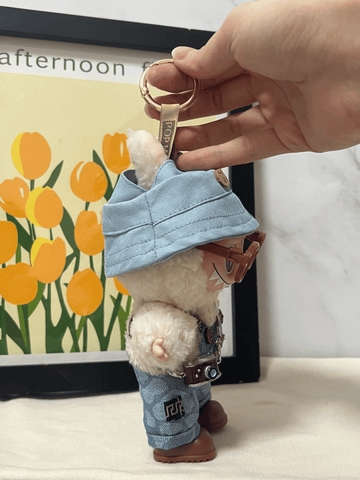 Labubu Denim Overalls Outfit Set