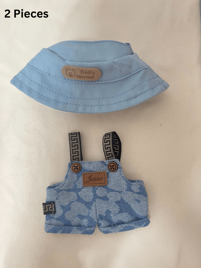 Labubu Denim Overalls Outfit Set