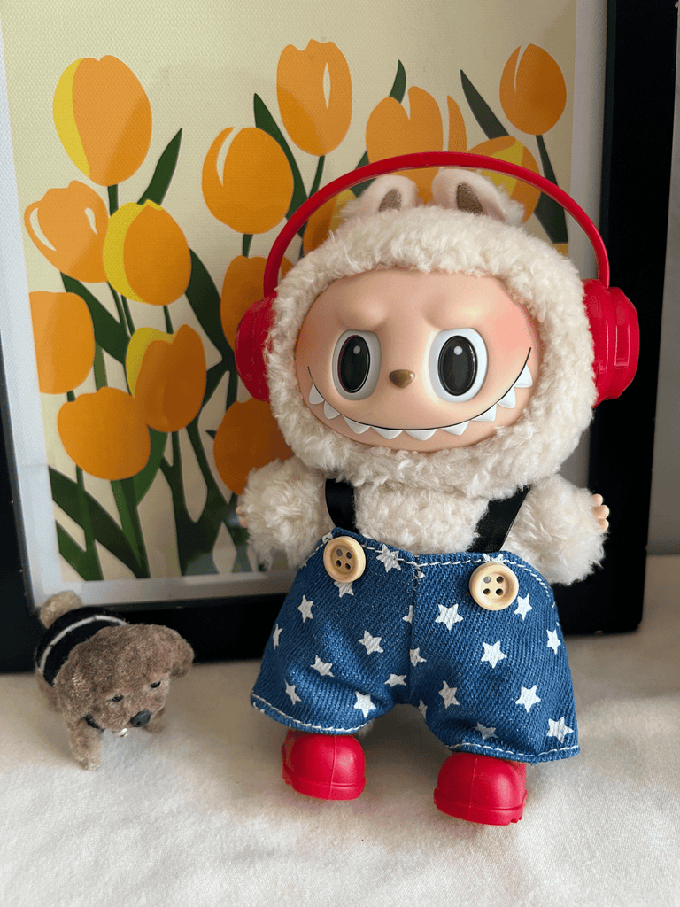 Labubu Star Overalls Outfit Set