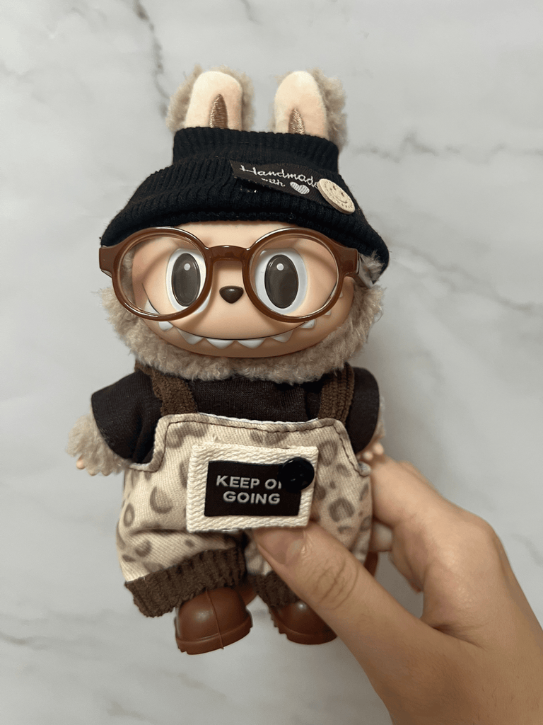 Labubu Leopard Overalls Outfit Set