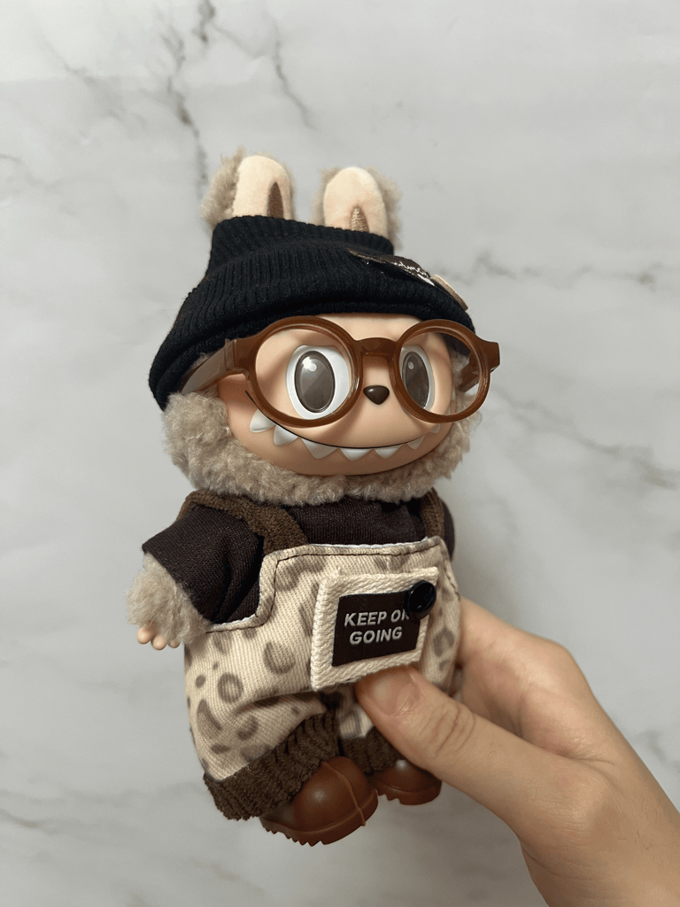 Labubu Leopard Overalls Outfit Set