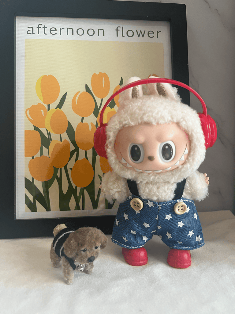 Labubu Star Overalls Outfit Set