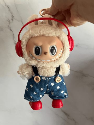 Labubu Star Overalls Outfit Set