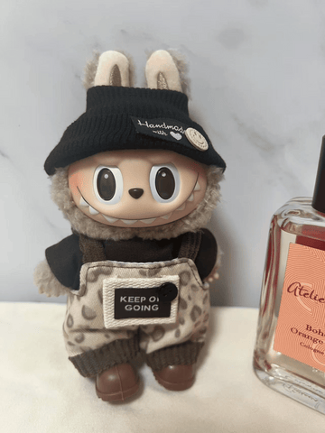 Labubu Leopard Overalls Outfit Set