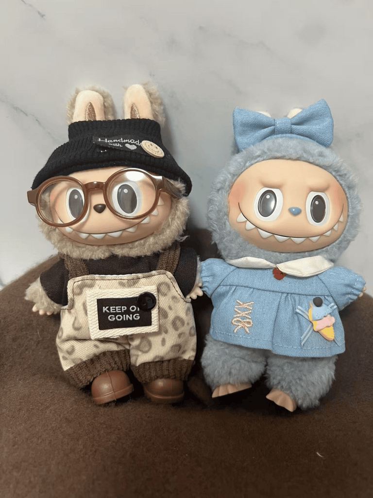 Labubu Leopard Overalls Outfit Set