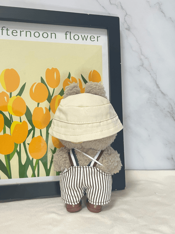 Labubu Striped Overalls Outfit Set