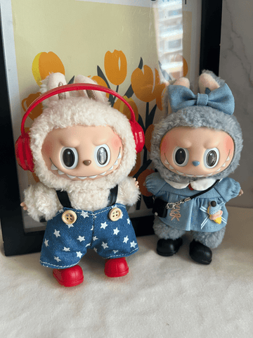 Labubu Star Overalls Outfit Set