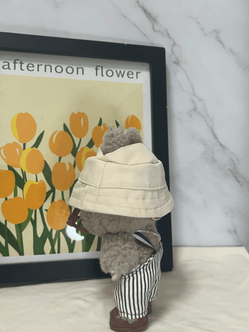 Labubu Striped Overalls Outfit Set