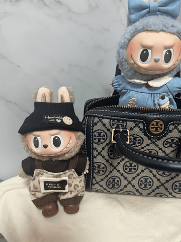 Labubu Leopard Overalls Outfit Set