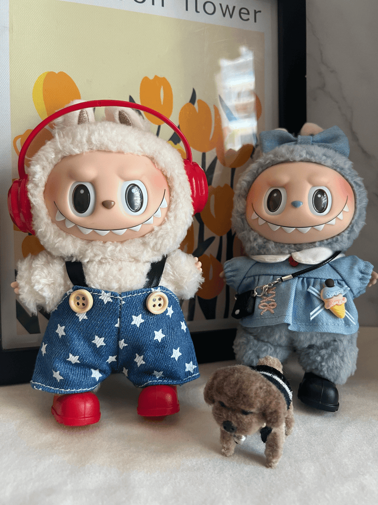 Labubu Star Overalls Outfit Set