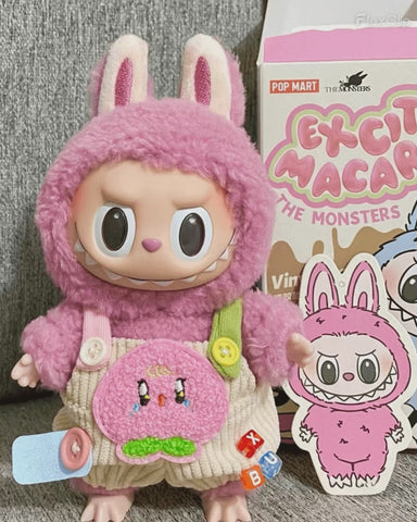 Labubu Peach Overalls